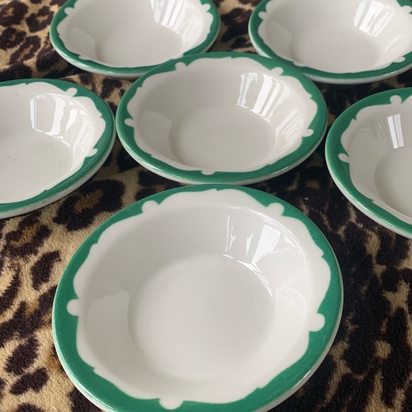 Vintage Mid Century Shenango Restaurant Ware Monkey Bowls Set of 6 - Picture 2 of 7